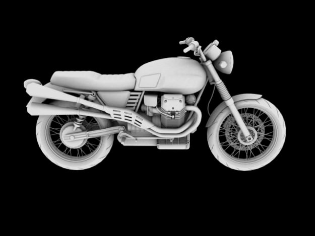Moto Guzzi V7 Scrambler 2012 3D model_11