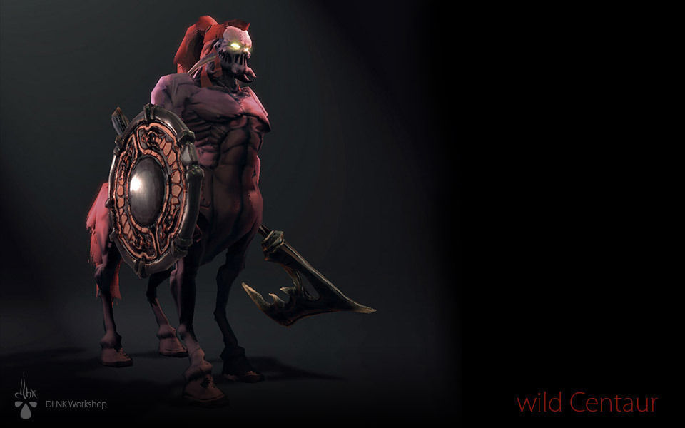 Wild Centaur Low-poly 3D model_4
