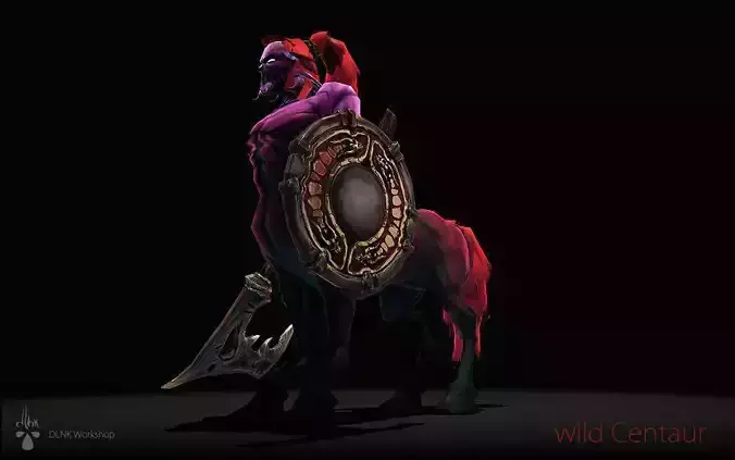 Wild Centaur Low-poly 3D model