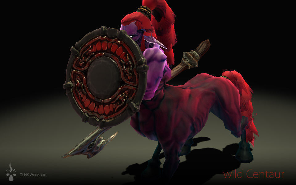 Wild Centaur Low-poly 3D model_8