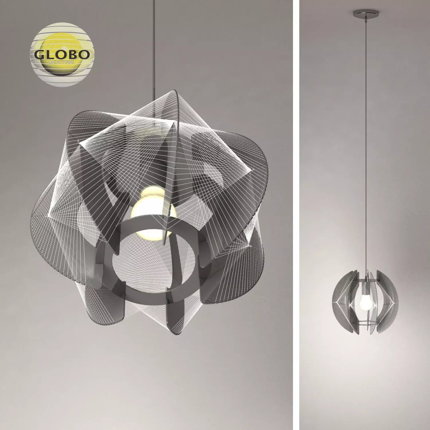Chandelier Globo lightning 1 3D model_0
