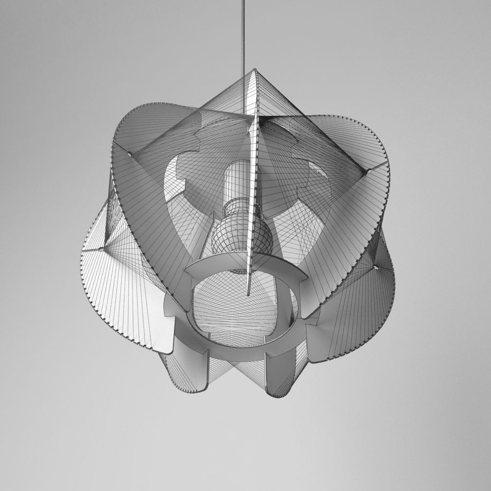 Chandelier Globo lightning 1 3D model_1