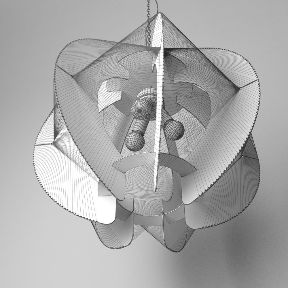 Chandelier Globo lightning 2 3D model_1