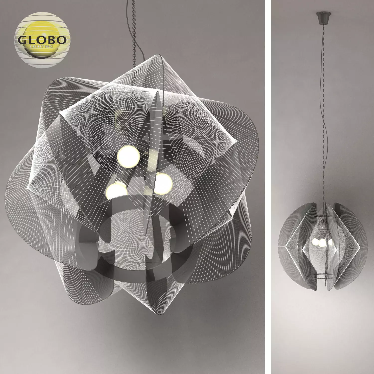 Chandelier Globo lightning 2 3D model_0