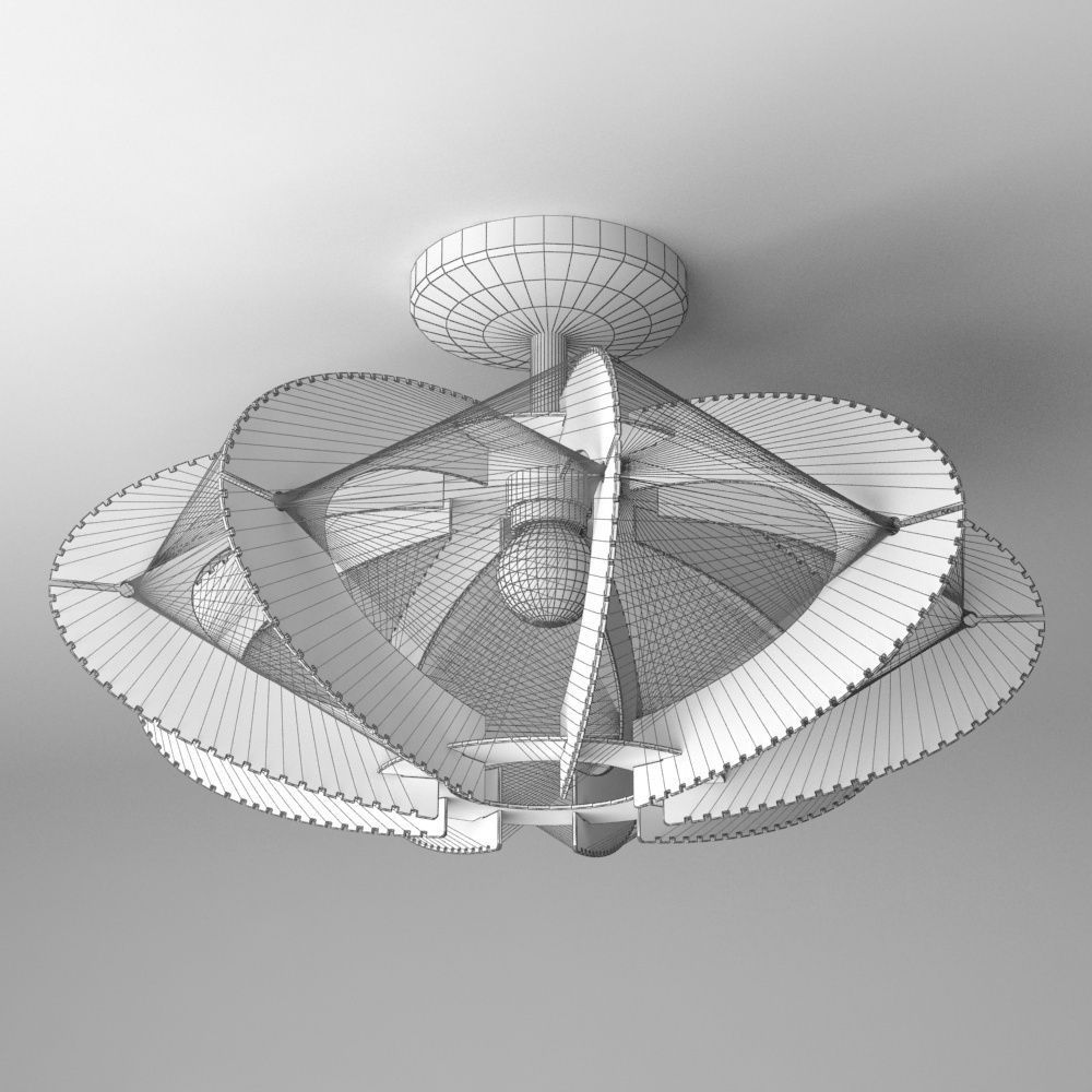 Ceiling lamp Globo lightning 2 3D model_1