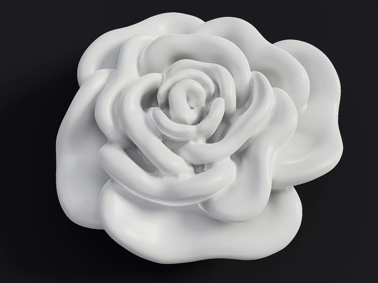 Rose Bloom 3D print model_0