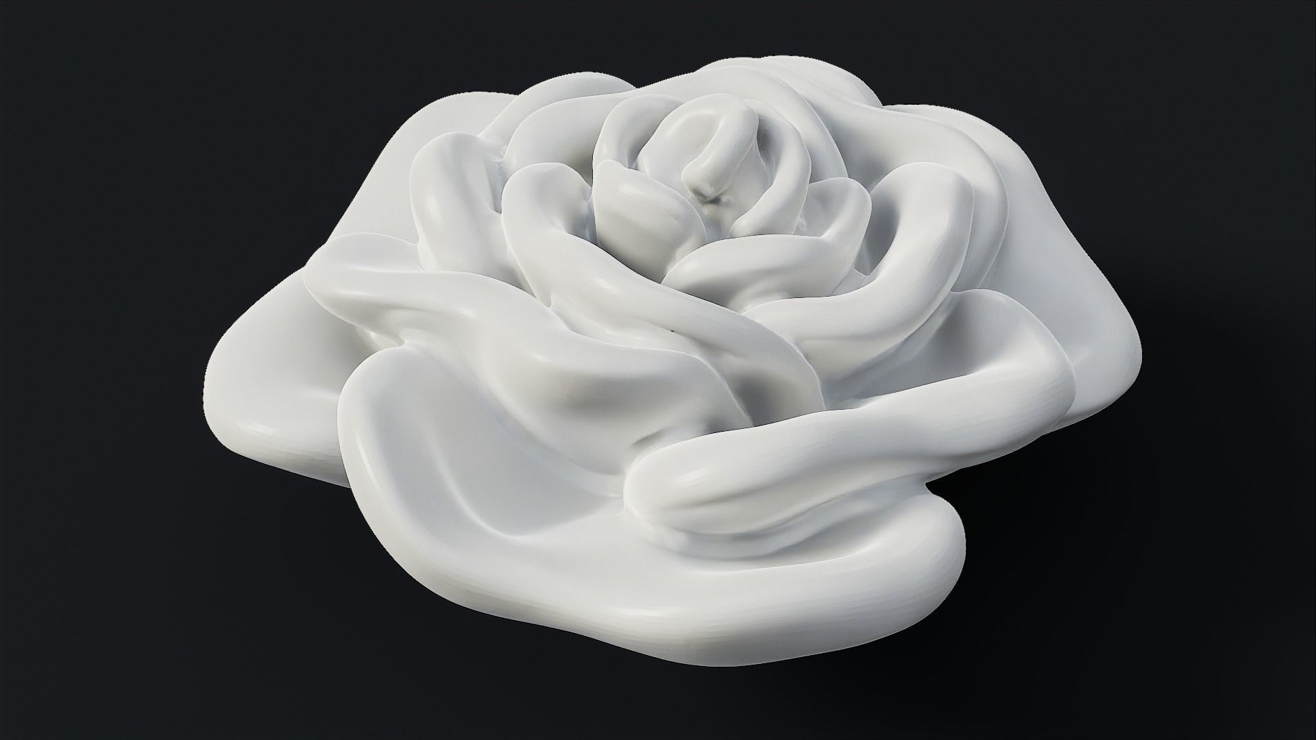 Rose Bloom 3D print model_3