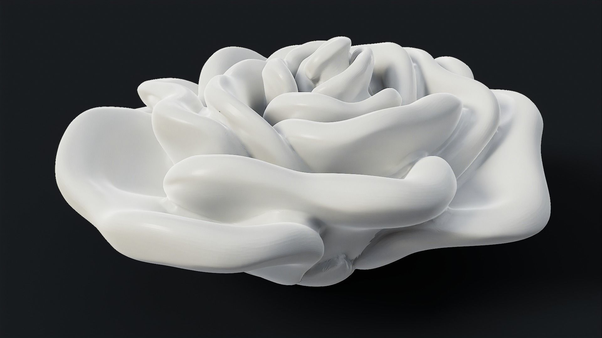 Rose Bloom 3D print model_4