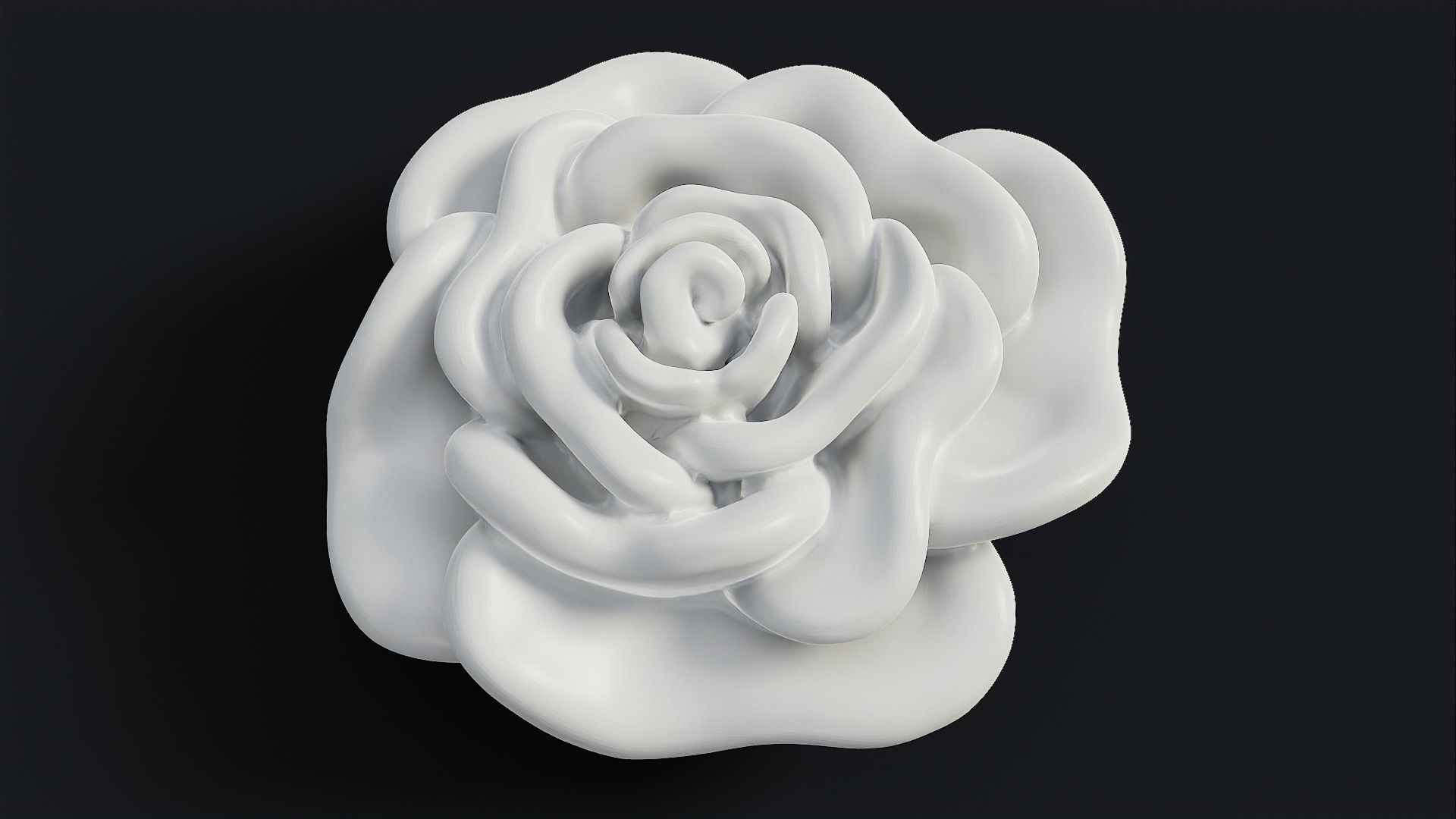 Rose Bloom 3D print model_1