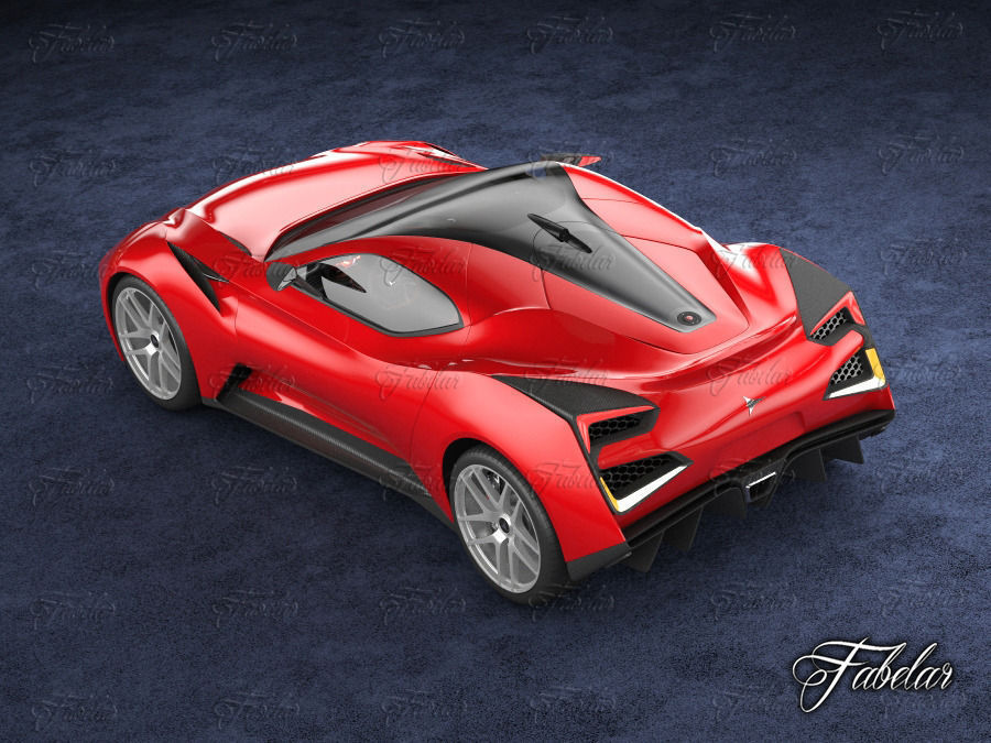 Icona Vulcano 3D model_5