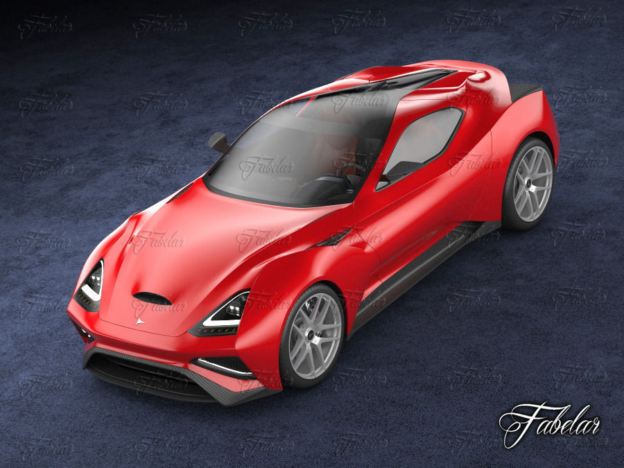 Icona Vulcano 3D model_4