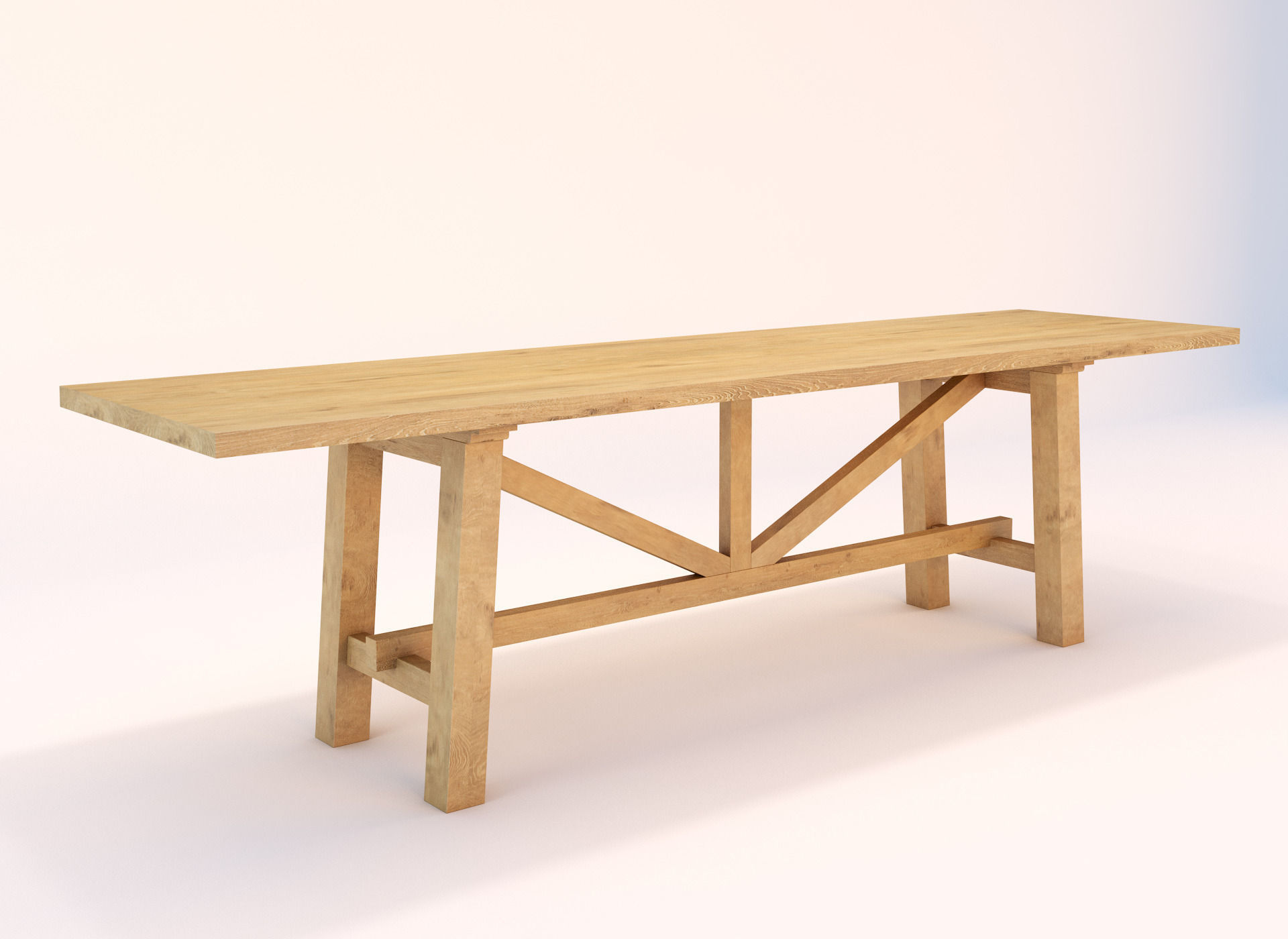 Table Set for Restaurante 3D model_7