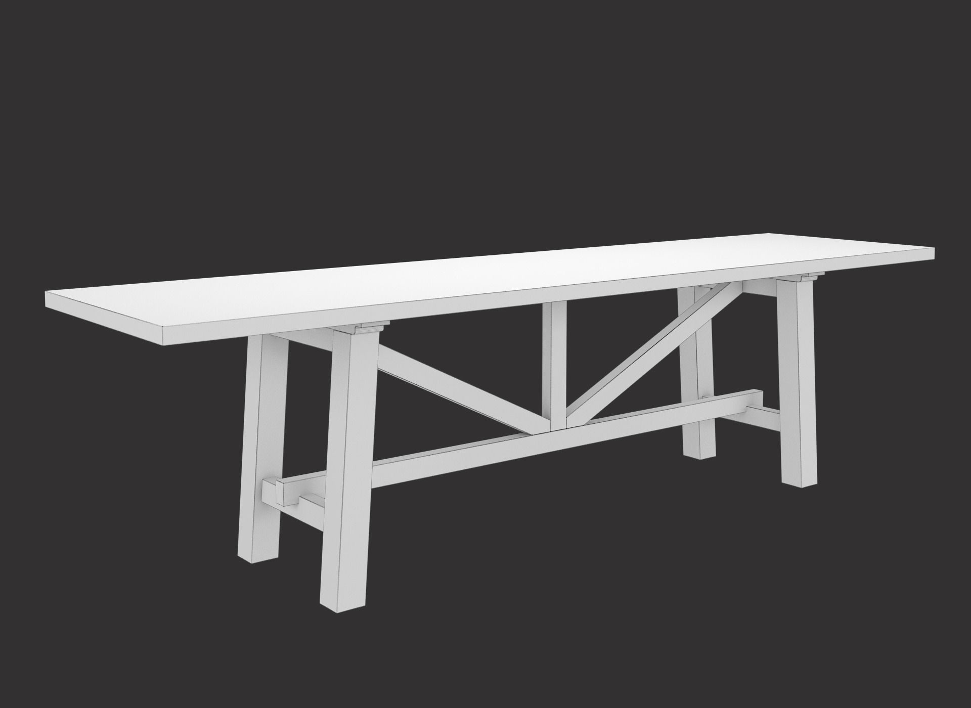 Table Set for Restaurante 3D model_10