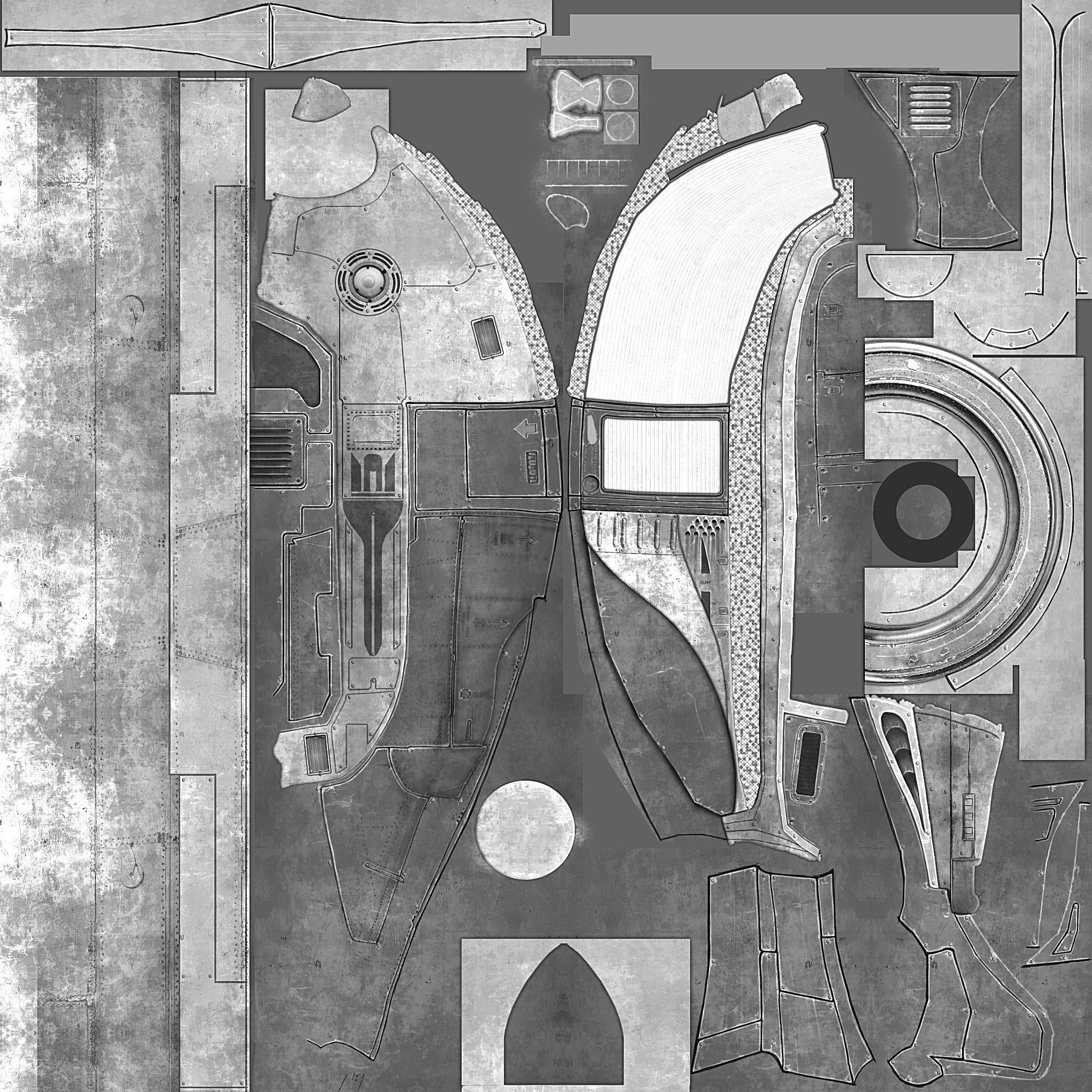 Helicopter 3D Beebop Concept 3D model_2