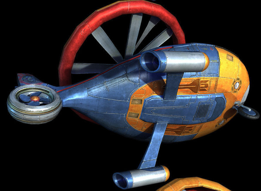 Helicopter 3D Beebop Concept 3D model_5