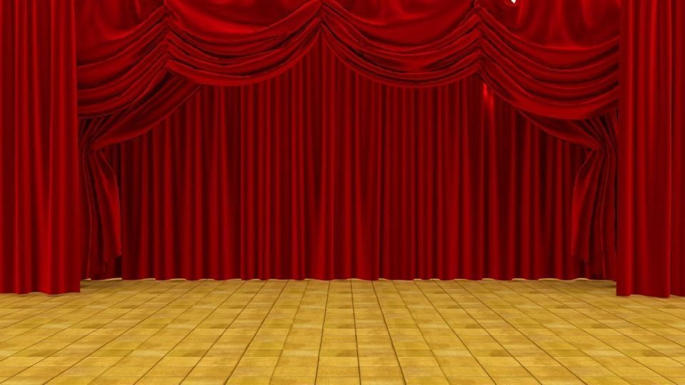 Theater Curtains  3D model_0