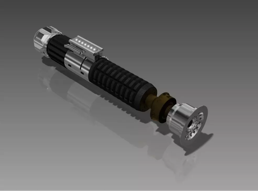 Obi Wan Lightsaber 3D model_0