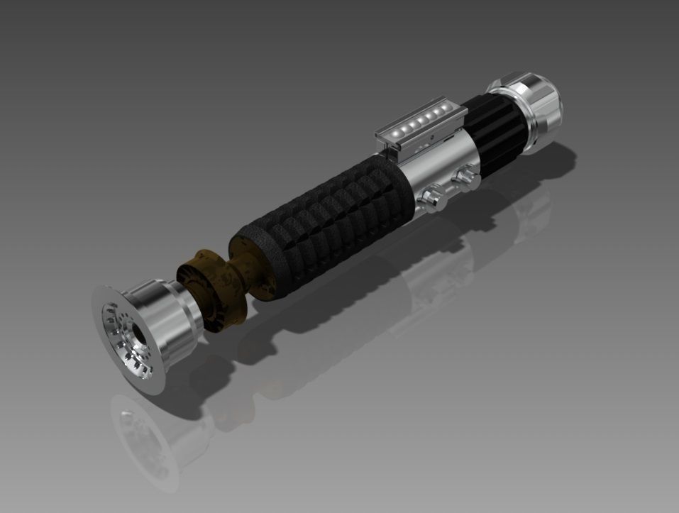 Obi Wan Lightsaber 3D model_2