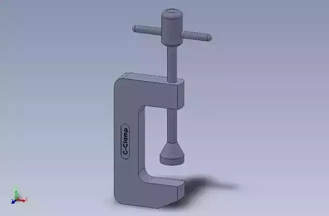 C Clamp 3D print model