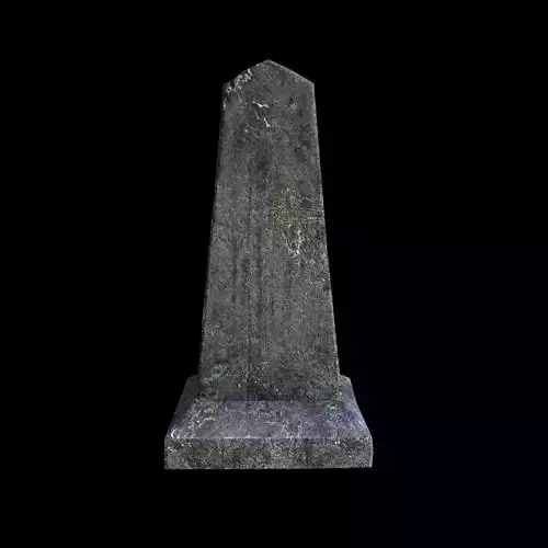 OldGravestone4 gravestone Low-poly 3D model