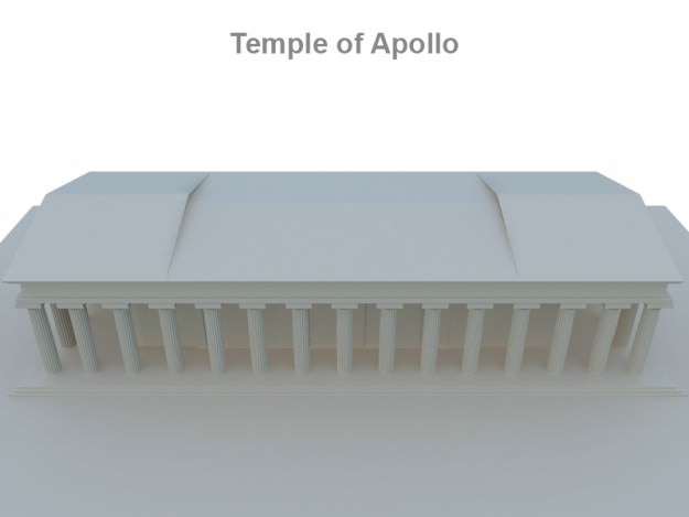 Temple of Apollo 3D model_1