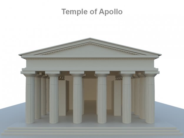 Temple of Apollo 3D model_2