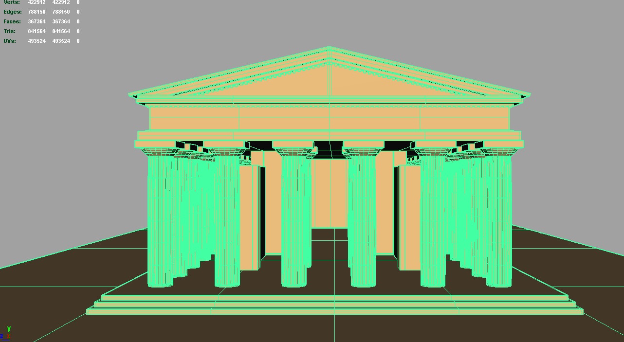 Temple of Apollo 3D model_3