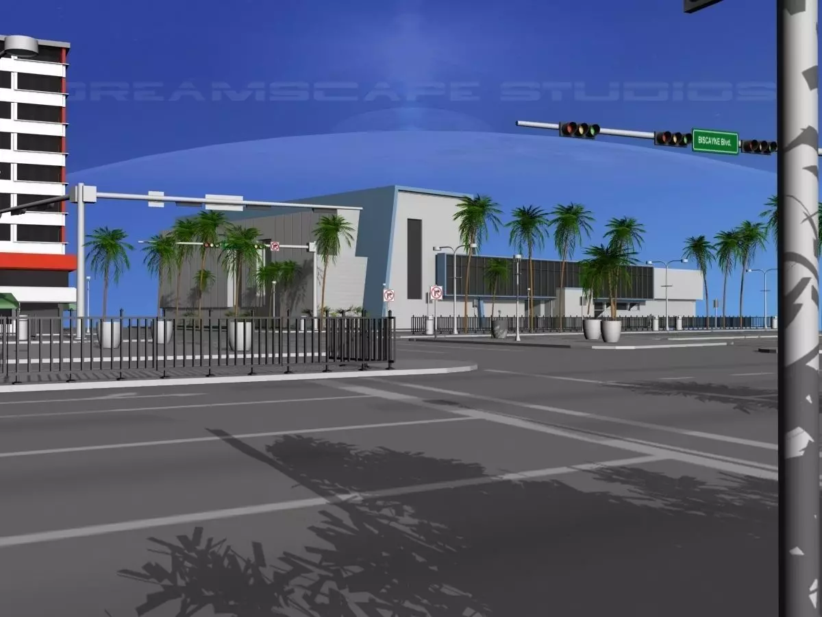Downtown Miami 3D model_0