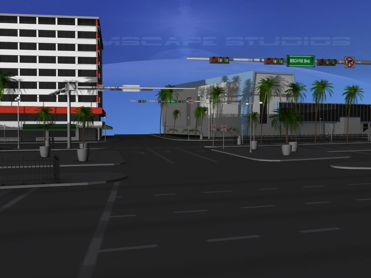 Downtown Miami 3D model_8