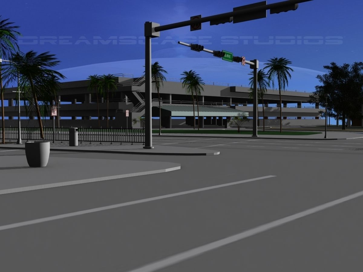 Downtown Miami 3D model_9