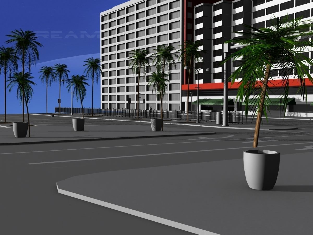 Downtown Miami 3D model_6