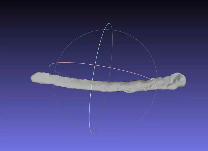 Psittacosaurus Right Rib 2 Mirrored Free 3D print model_0