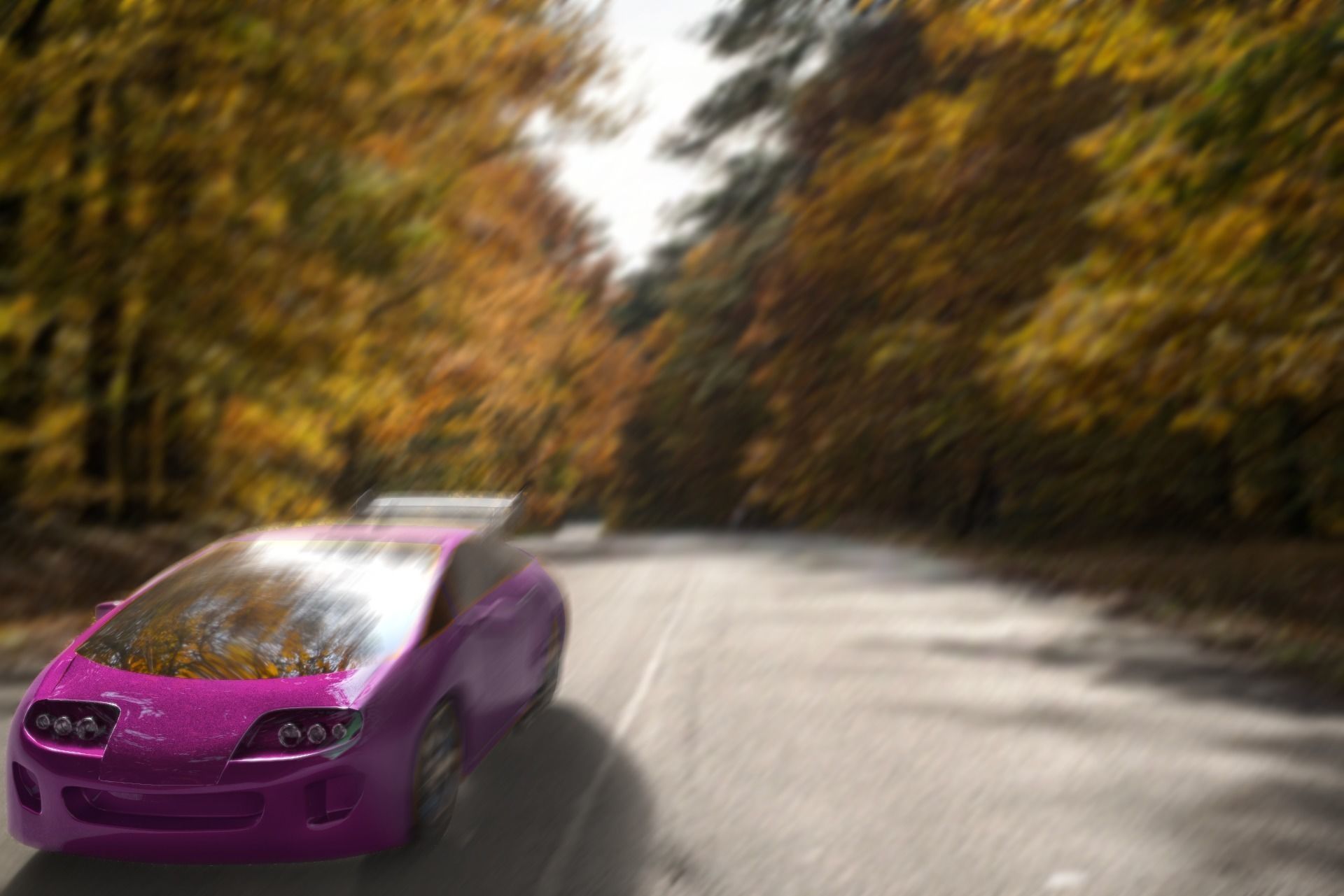 Supra Google Toy Car 3D model_0