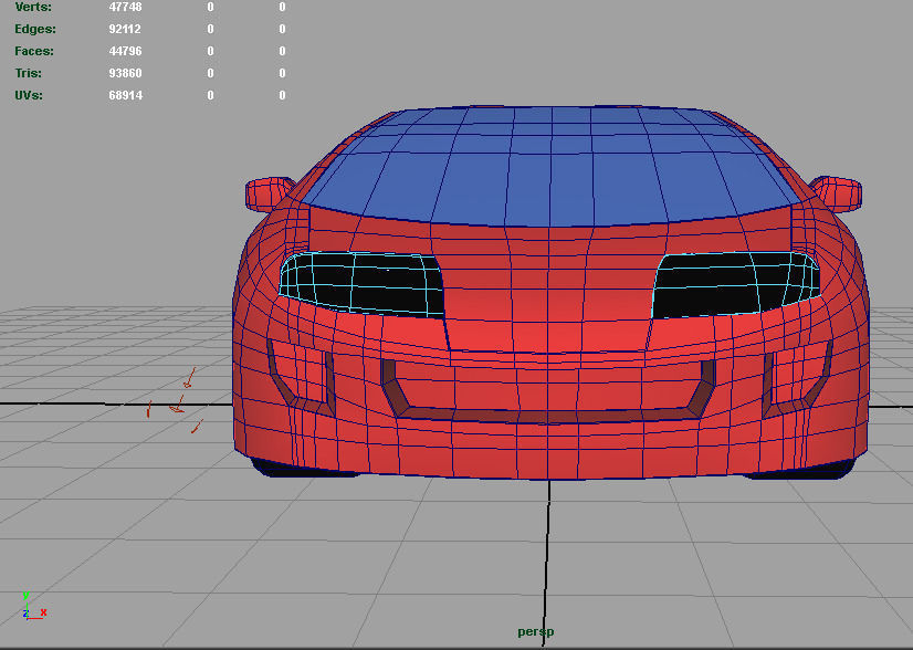 Supra Google Toy Car 3D model_8