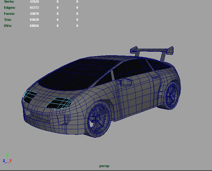 Supra Google Toy Car 3D model_20