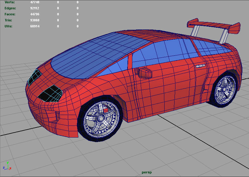 Supra Google Toy Car 3D model_16