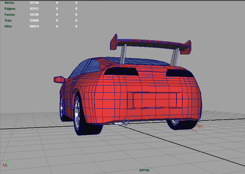 Supra Google Toy Car 3D model_12
