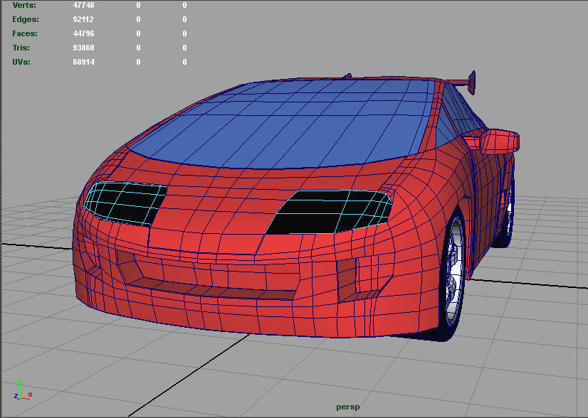 Supra Google Toy Car 3D model_15