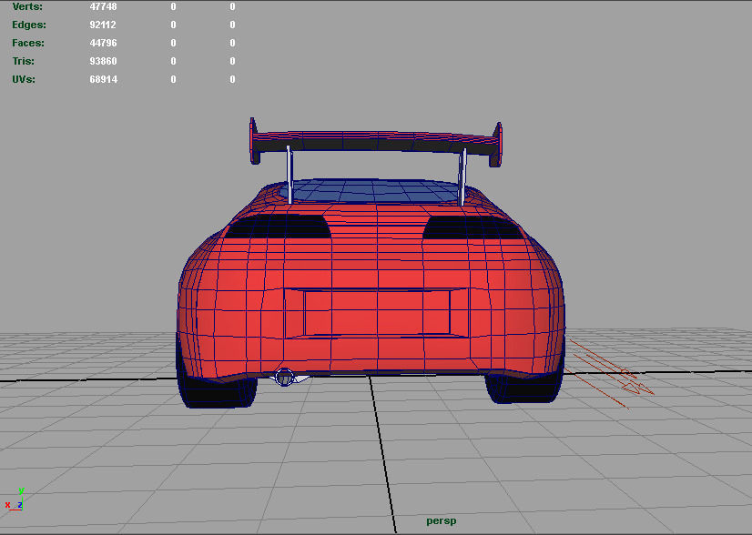 Supra Google Toy Car 3D model_13