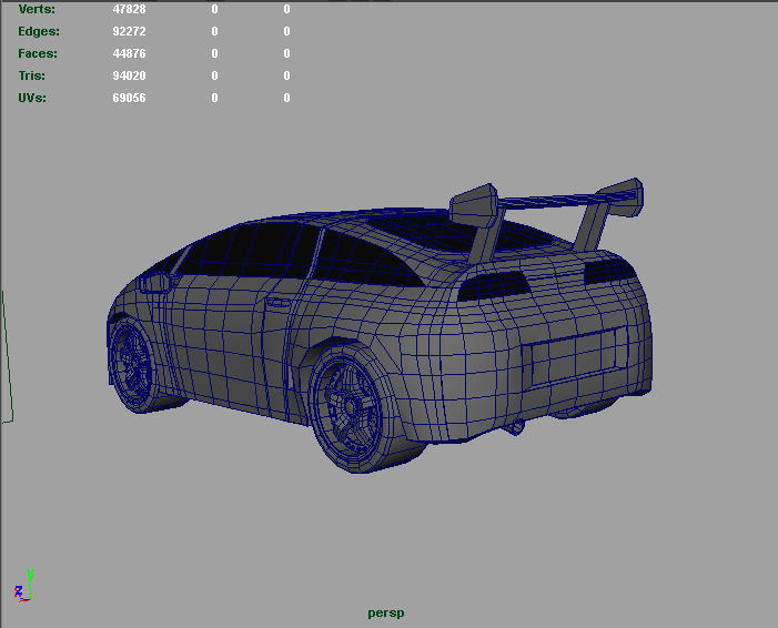 Supra Google Toy Car 3D model_23