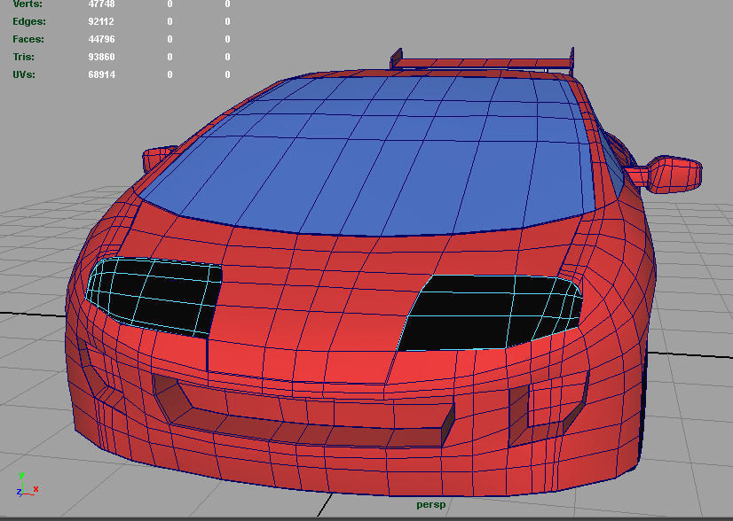 Supra Google Toy Car 3D model_9