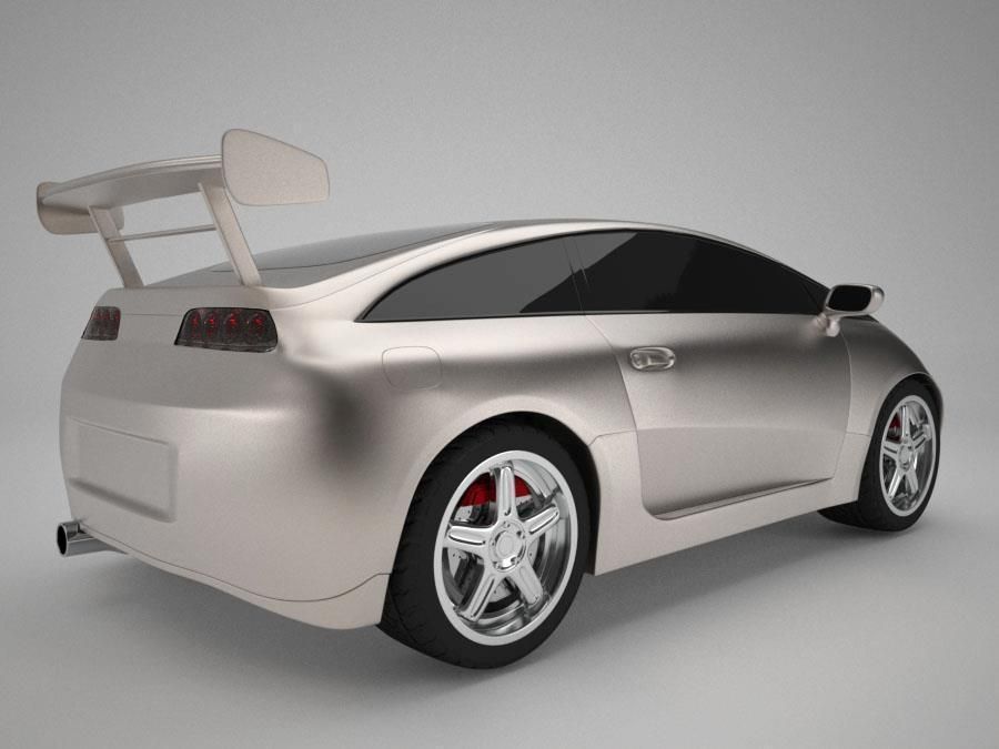 Supra Google Toy Car 3D model_3