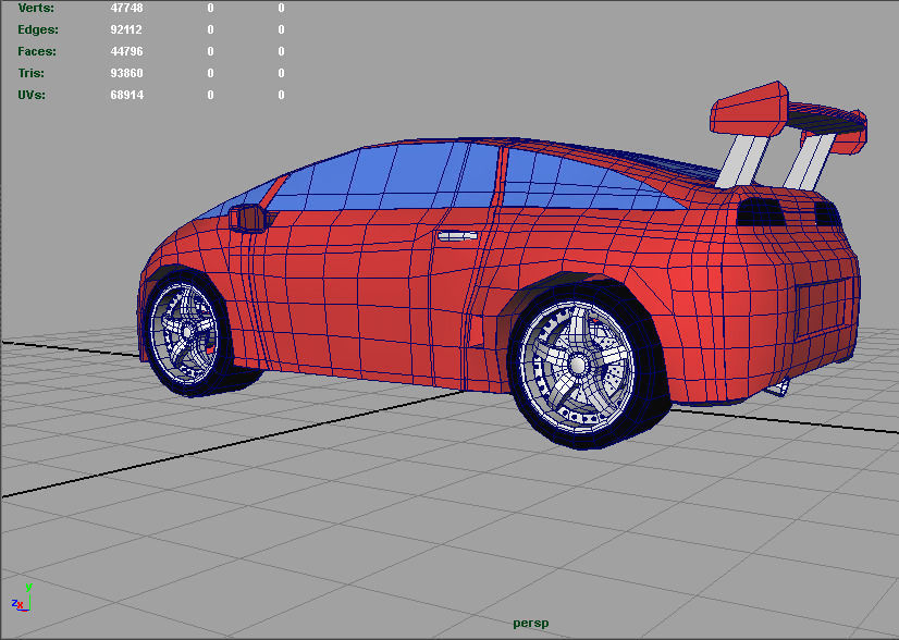 Supra Google Toy Car 3D model_14