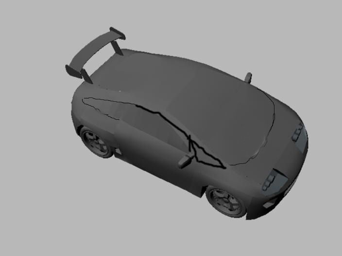 Supra Google Toy Car 3D model_18