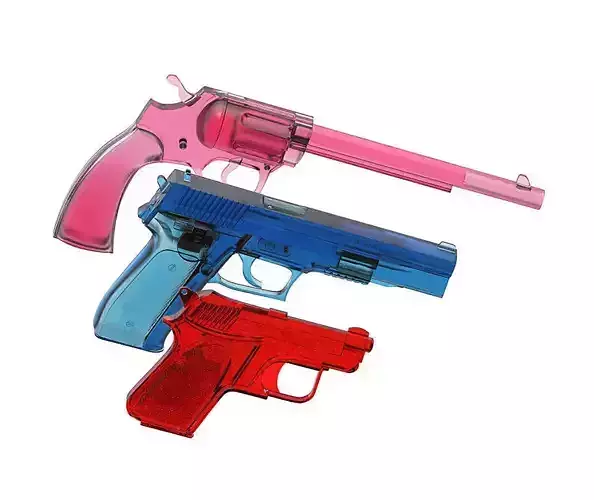 3 GUNS three plastic