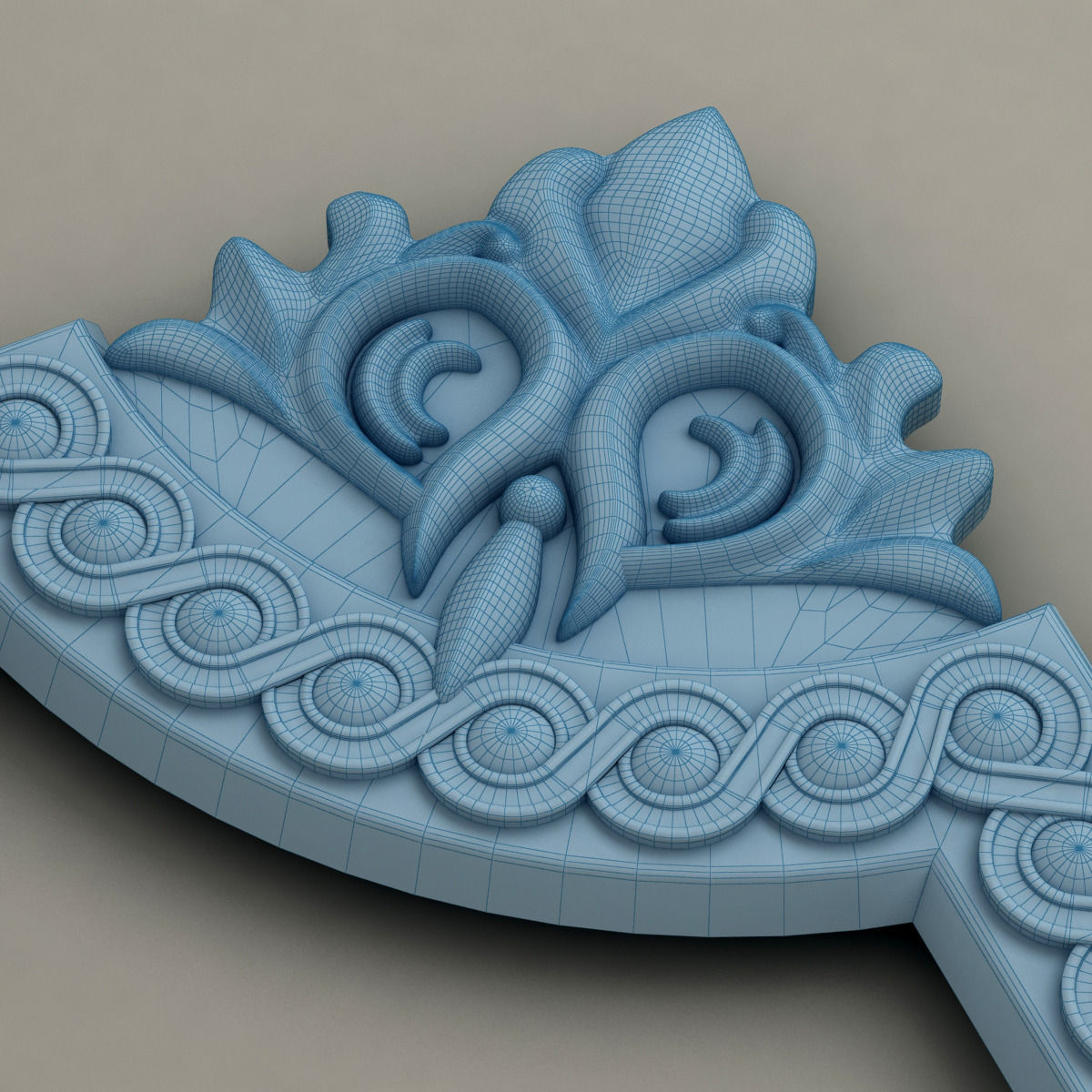 Molding with corner elements Harmony M107 3D model_4