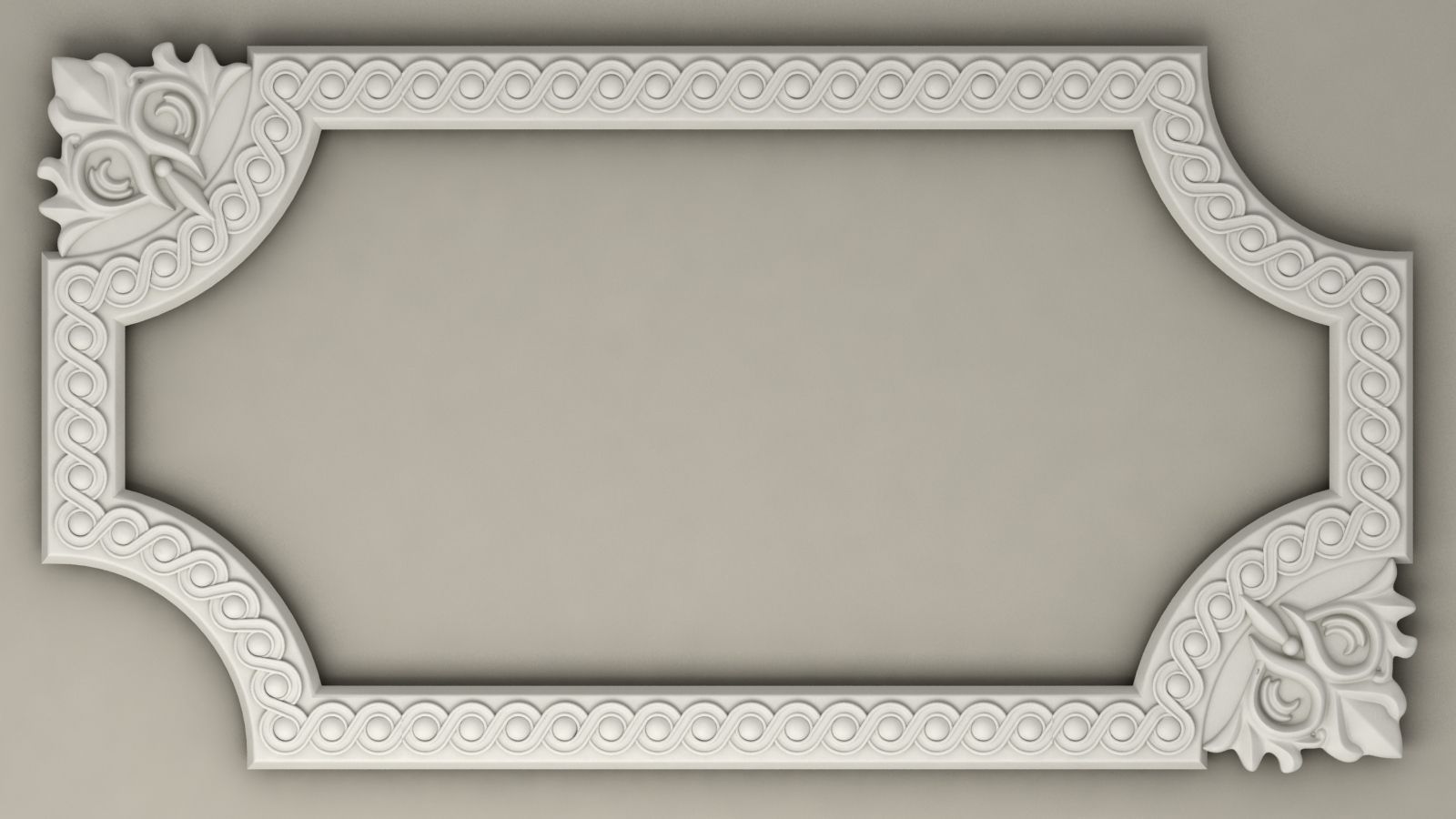 Molding with corner elements Harmony M107 3D model_5