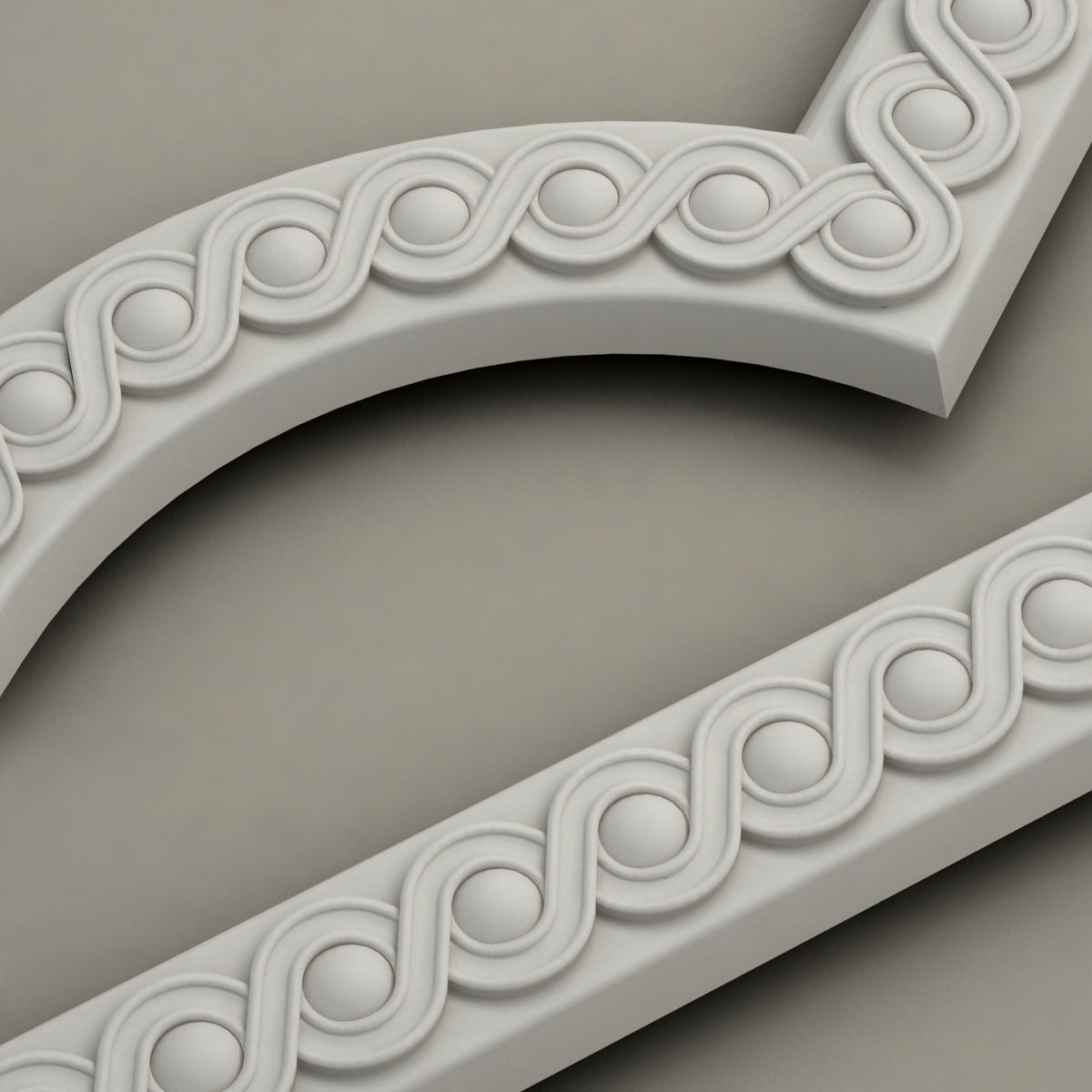 Molding with corner elements Harmony M107 3D model_1