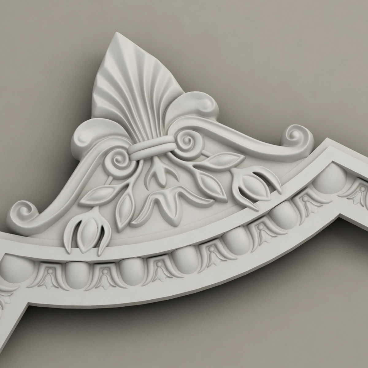 Molding with corner elements Harmony M125 3D model_3