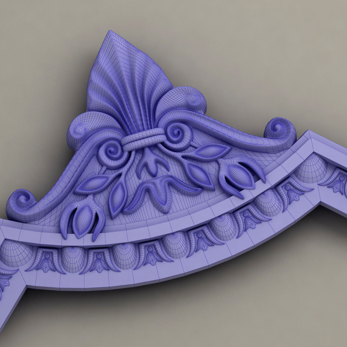 Molding with corner elements Harmony M125 3D model_4